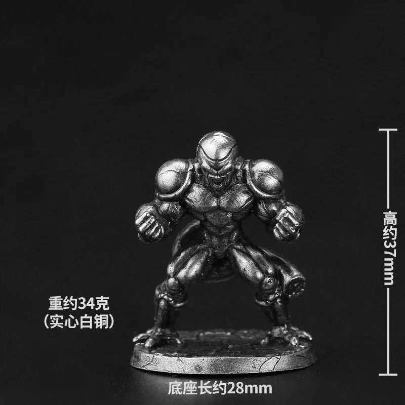 Metal Cupronickel Cartoon Miniature Soldier Model Toys Board Game Anime Peripheral Ornament Accessories Game Piece Figurine Toys