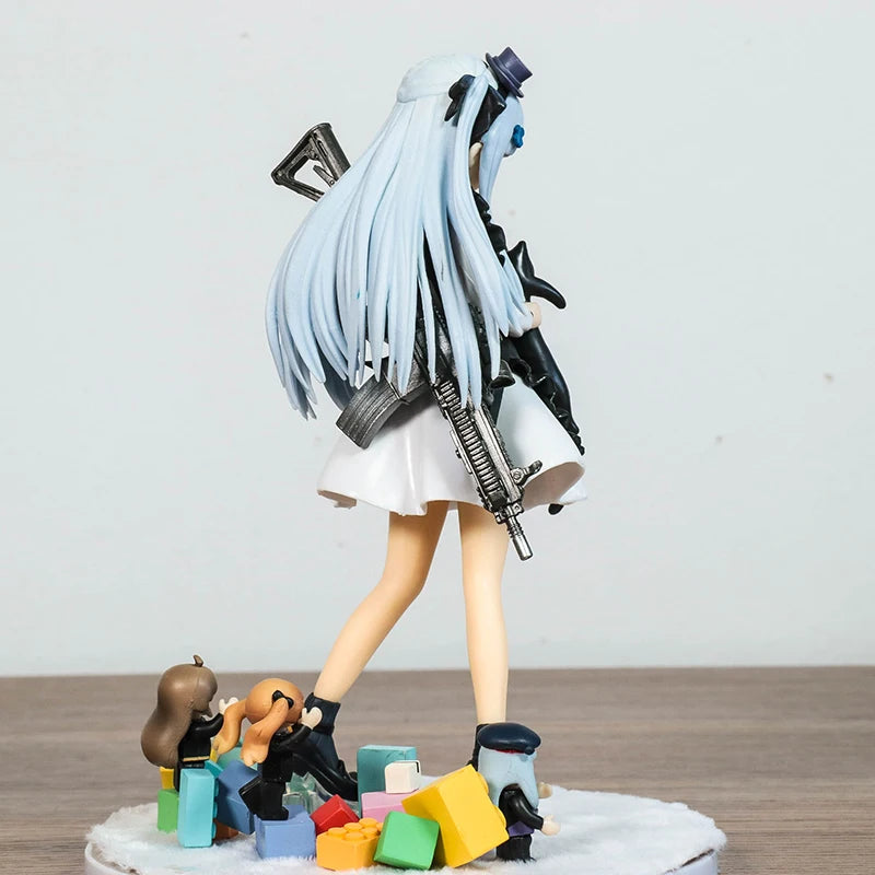Hk416 Girls Frontline Anime 21cm Groza Model Doll Pvc Anime Action Figure Collect Statue Decoration Children'S Toy Birthday Gift