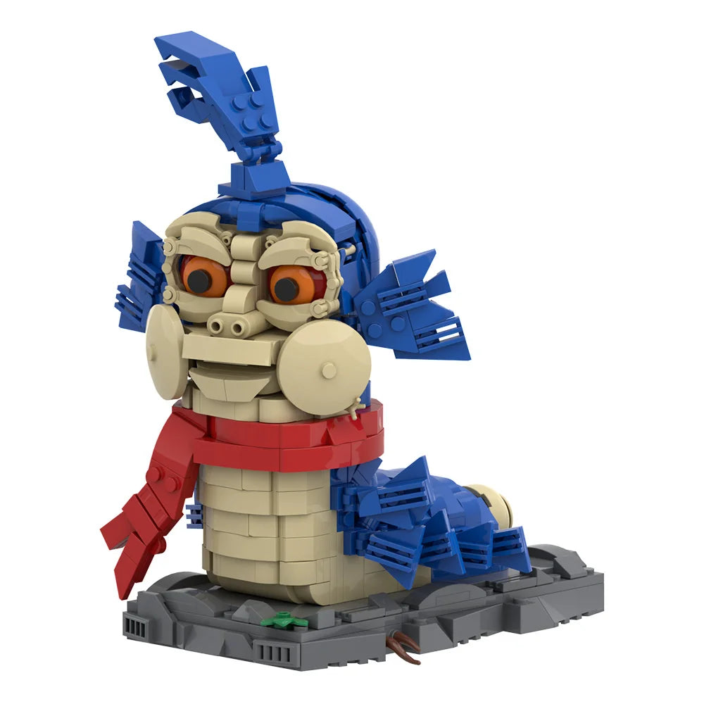 MOC The Worm Labyrinth Building Blocks 1986 Movie Scene Diorama for Adult Collectors Fantasy Film Character Model Kit