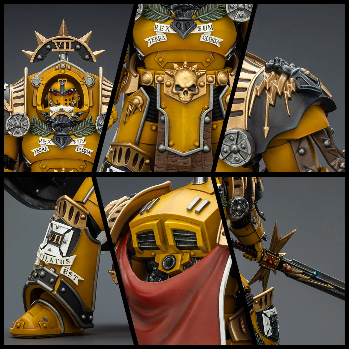 JOYTOY Warhammer 30K Imperial Fists Action Figure 1/18 Legion Praetor Librarian Consul Articulated Action Figurine Collect Toys