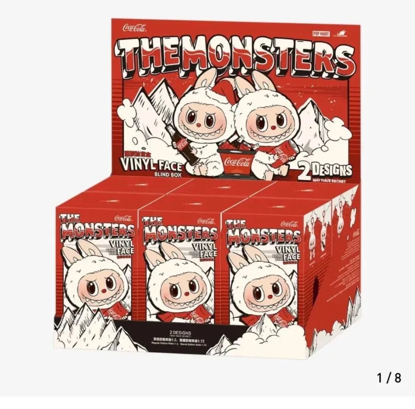Auf Lager bei POP MART: 100 % Original Cola Labubu Vinyl-Serie Blindbox-Plüschtier – süße Überraschung zum Geburtstag oder zu Weihnachten