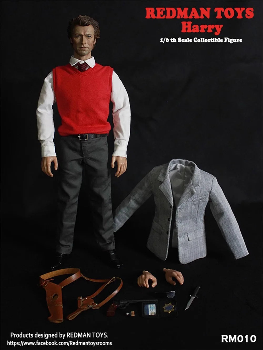 REDMAN TOYS RM010 Male Inspector Dirty Agent Full Set Moveable Action Figure Set Model For Fans Collect 1/6