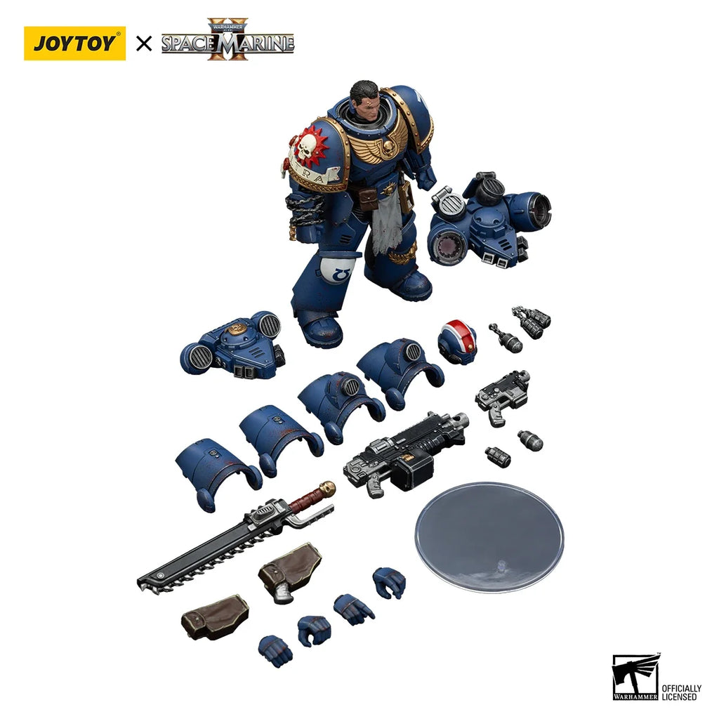 【MT】JOYTOY 1/18 Action Figure Warhammer 40K Ultramarines Lieutenant Titus-Collectors Edition Anime Model Toys Gift