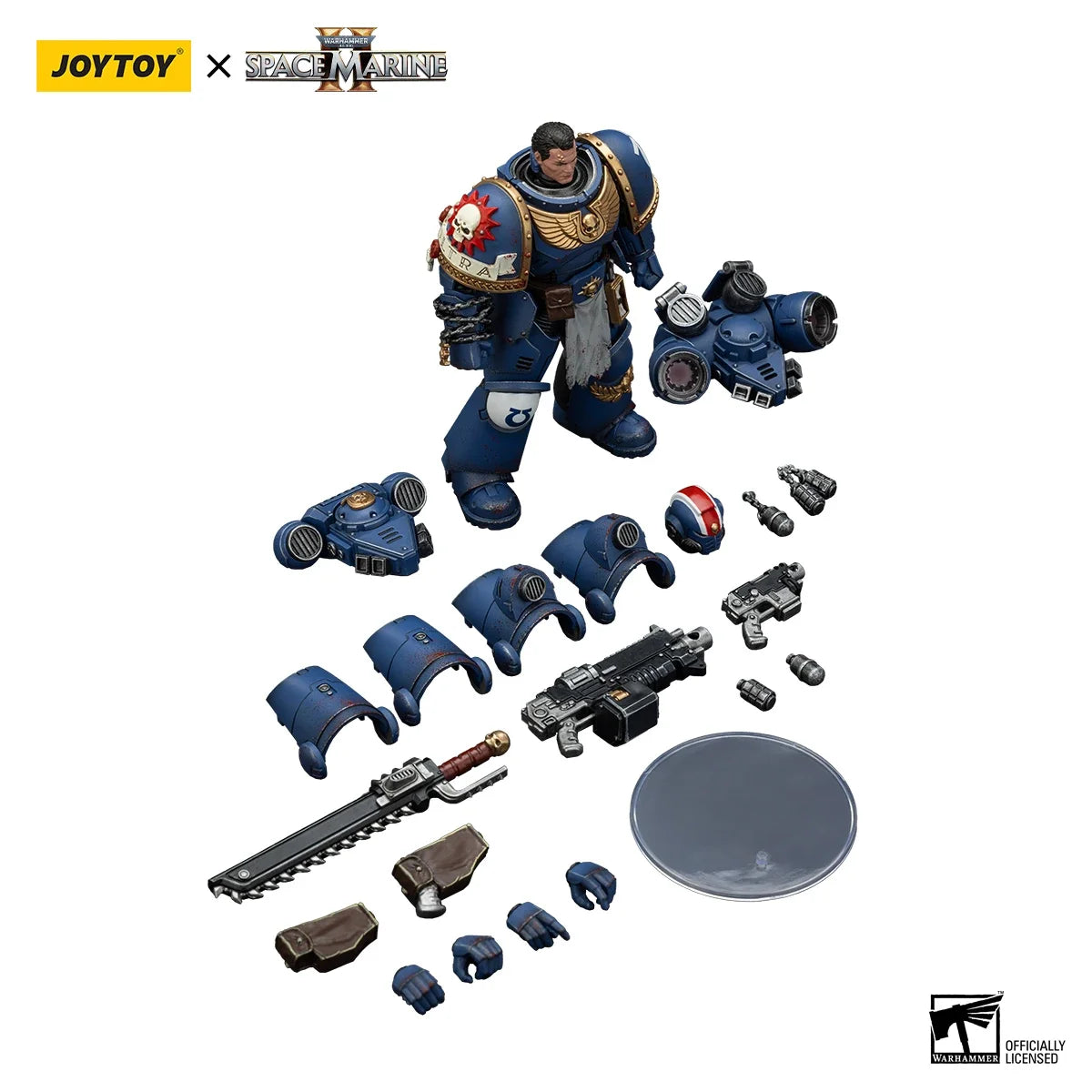 【MT】JOYTOY 1/18 Action Figure Warhammer 40K Ultramarines Lieutenant Titus-Collectors Edition Anime Model Toys Gift