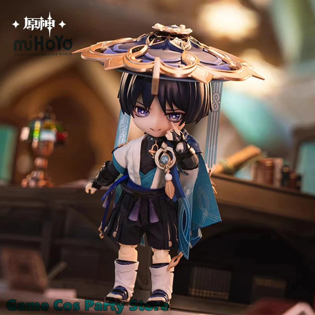 [Genuine] Game Genshin Impact Wanderer Dress-Up Dolls Scaramouche Cartoon Statue Anime Cosplay Model Accessories Original Gifts
