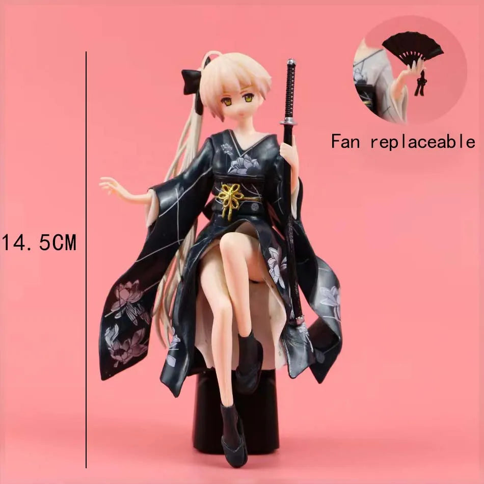 2025 Hot sold Decoration Anime Kimono Kasugano Sora Sword Action Figures Model Auto Dashboard Ornaments Accessories Toys Gifts