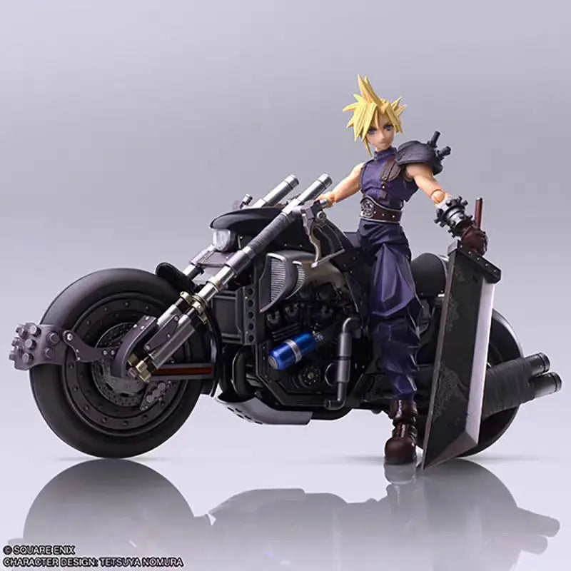 In Stock Original Square Eni Se Bring Art Series Zack Cloud Strife Action Figure Pvc Model Desktop Ornament Toys Gift