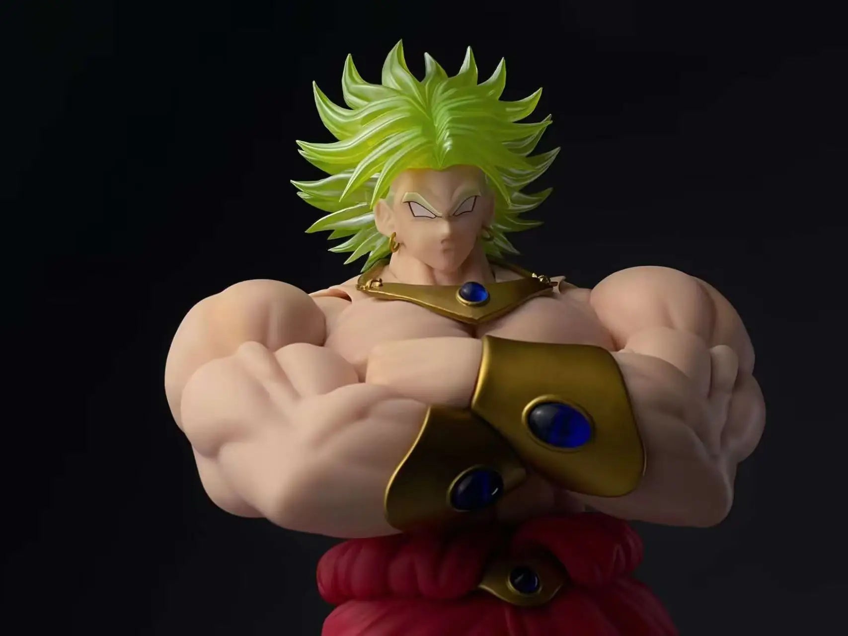 Original DKO Toys SHF Out Of Control War God Broly Broli Heads Kit Accessories Super Saiyan Dragon Ball Anime Figures Model Toys