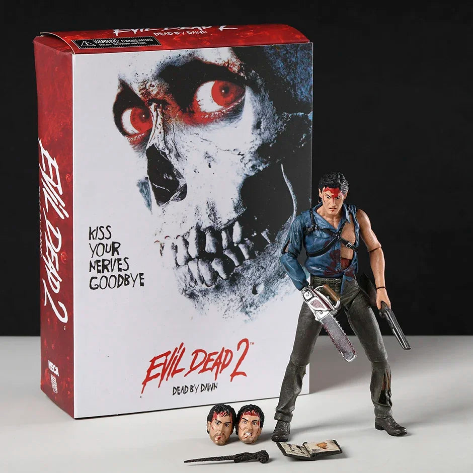 NECA Evil Dead 2 Ultimate Hero Ash Action Figurine Collectible Model Toy Halloween Horror Movie Figure