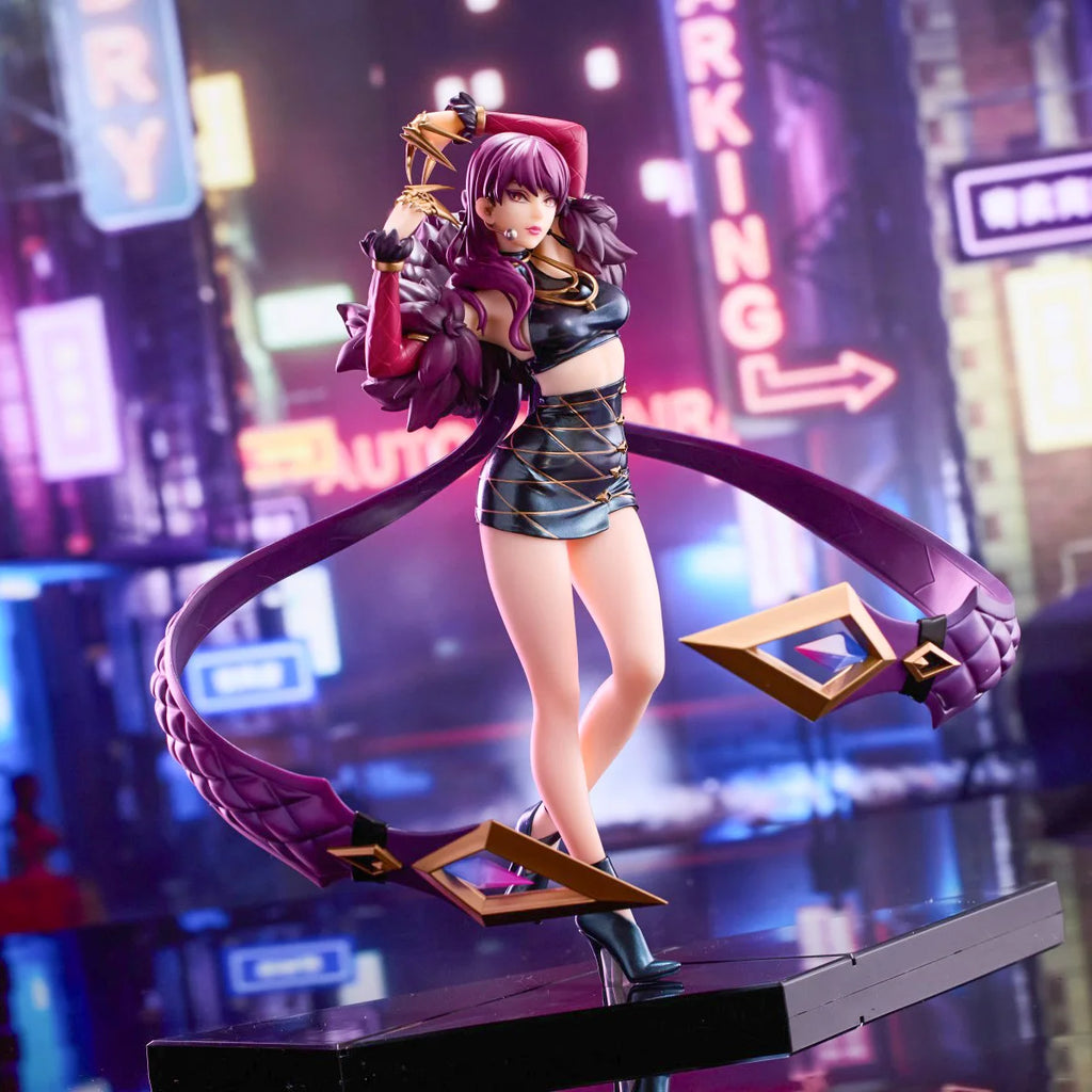 K/DA Evelynn Figure Ahri Akali Kai'Sa PVC 27cm 1/7 Anime Toy Game Merchandise Model Collection Display Gift Official In Stock
