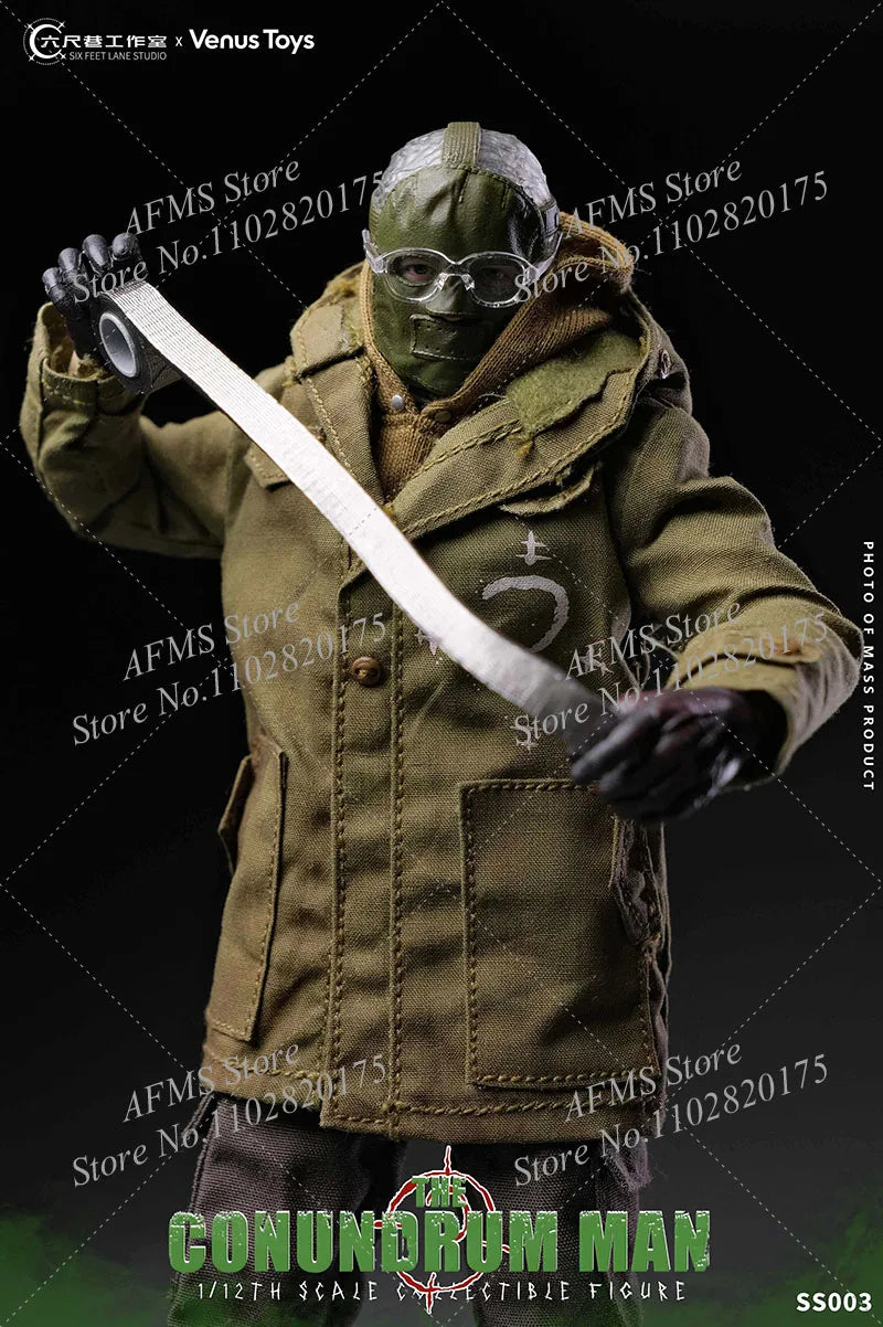 Venus Toys SS003 1/12 Scale Collectible Figure Conundrum Man Edward Mysterious Digital Maniac 6Inch Men Soldier Action Figure