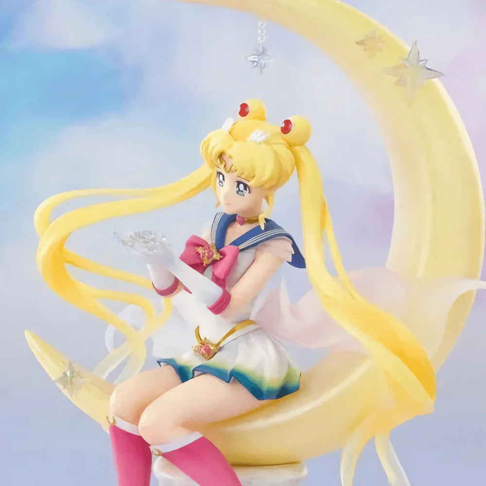 19,5 см Sailor Moon Аниме Фигурка Цукино Усаги Принцеса Серенити Статуя Екшън Фигурка Колекционерски Модел Играчки Декор Подарък