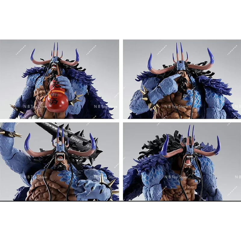 In Stock Original Bandai S.H.Figuarts Shf Kaido De Las Beasts Form of Human Beast Kaidou Anime Collection of Action Figure Toys