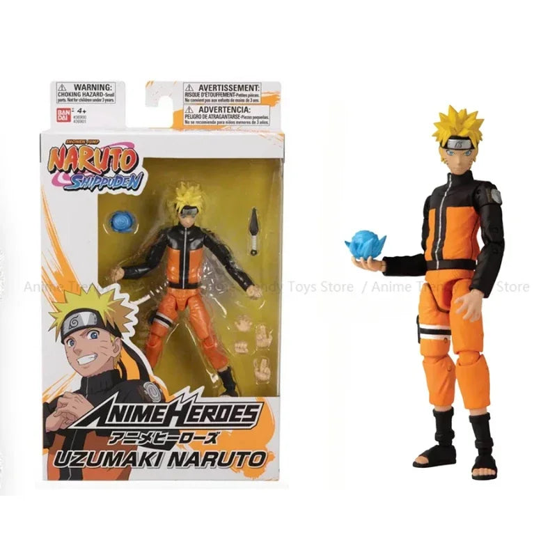 In Stock BANDAI SHF Original Naruto: Shippūden Hatake Kakashi Uzumaki Uchiha Sasuke Anime Heroes Ninja Action Figures WY