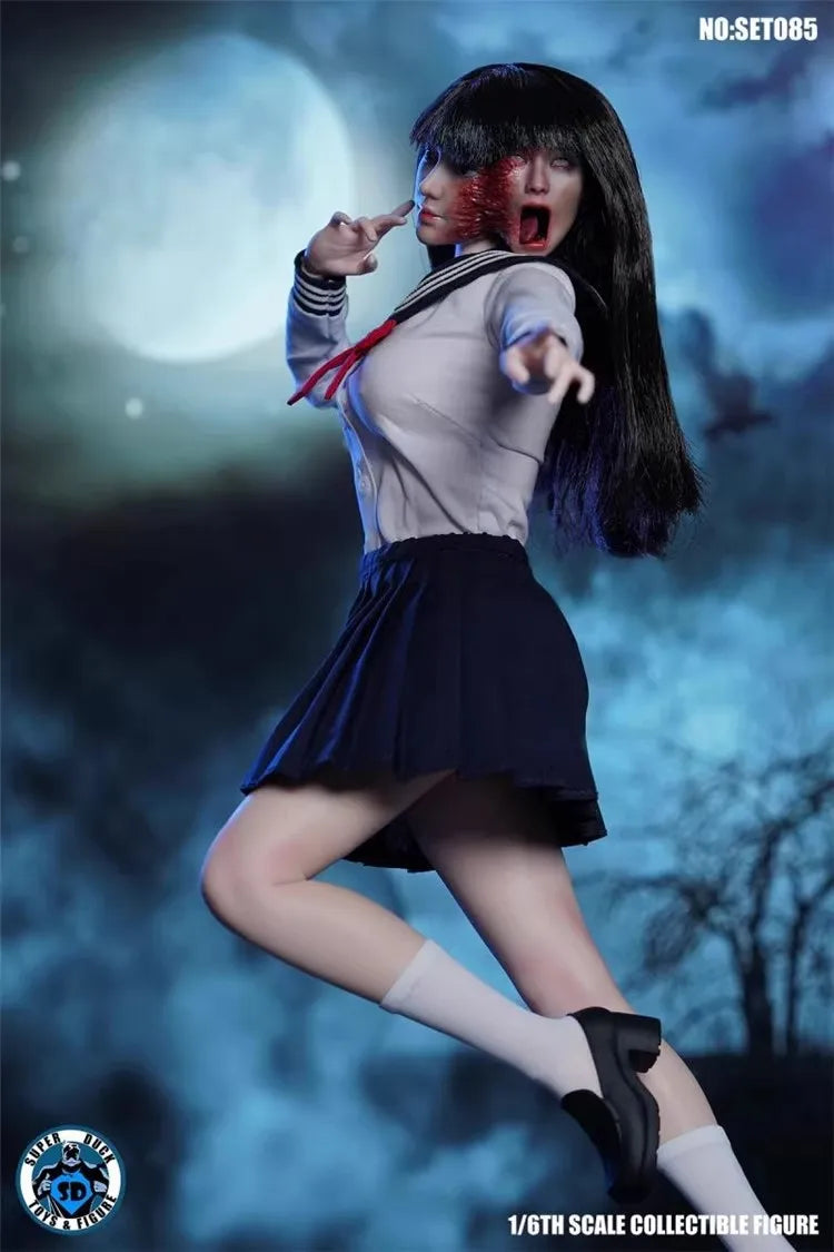 SUPER DUCK SET085 1/6 Soldier Horror Girl Full Set 12'' Action Figure Model Toy In Stock