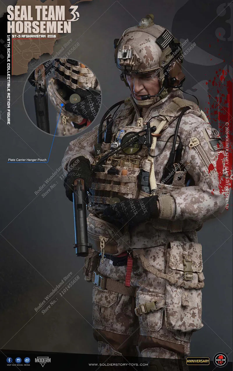 Orignal SS120 SoldierStory 1/6 Scale SEAL TEAM 3 HORSEMEN 12Inch Male Solider Action Figure Anniversary Special Edition