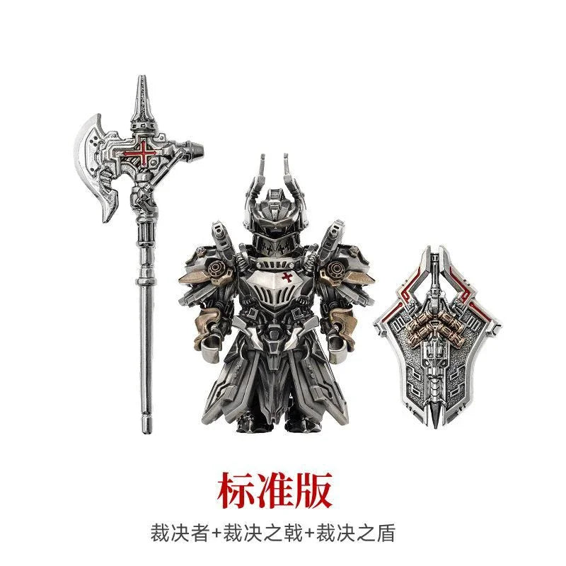Magnetic Detachable Mech Arbiter Armor Seraph Knights Templar MOC Building Blocks Delicate Metal Figurine Ornament Bricks Toys
