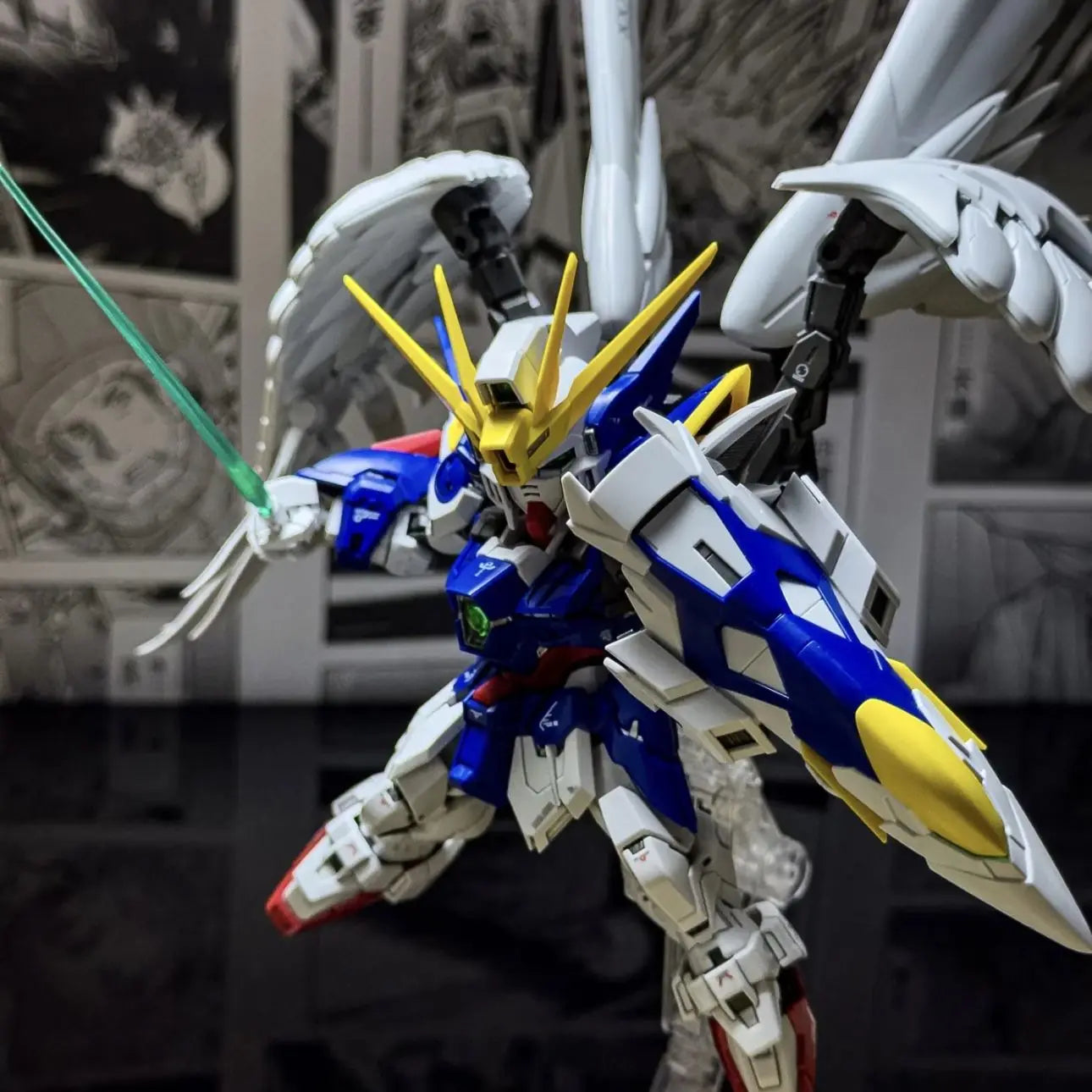 GL MGSD XXXG-00W0 Wing Zero EW Assembly Model Kits Plastic Skeleton Kits Anime Action Figure Robot Plastic Model Gifts Toys