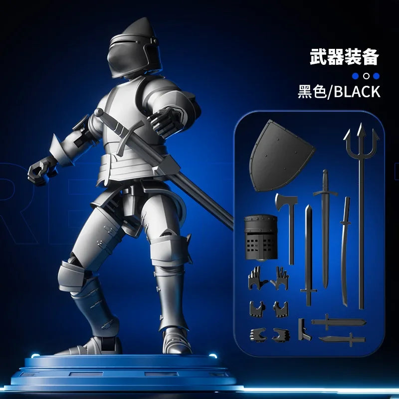 New knight Titan 13 Action Figures T13 Figure 3D Printed Multi-Jointed Movable Lucky 13 Action Figure toys for kids gifts