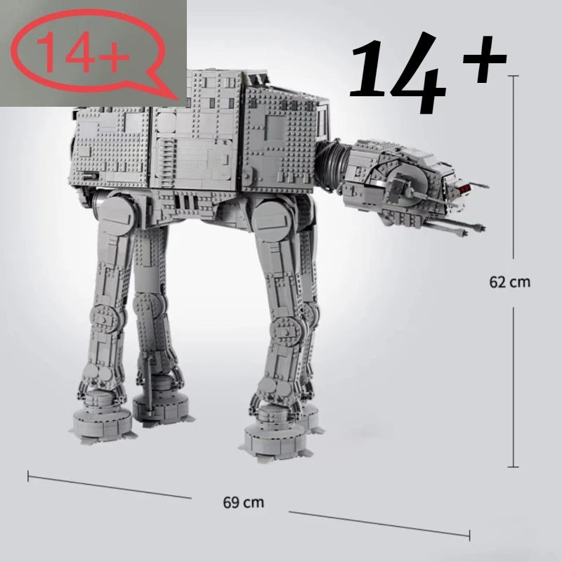 MOC 75313 UCS Large Sized Combat Walker  Display Model Bricks Toys For Kids Adults Christmas Birthday Gifts