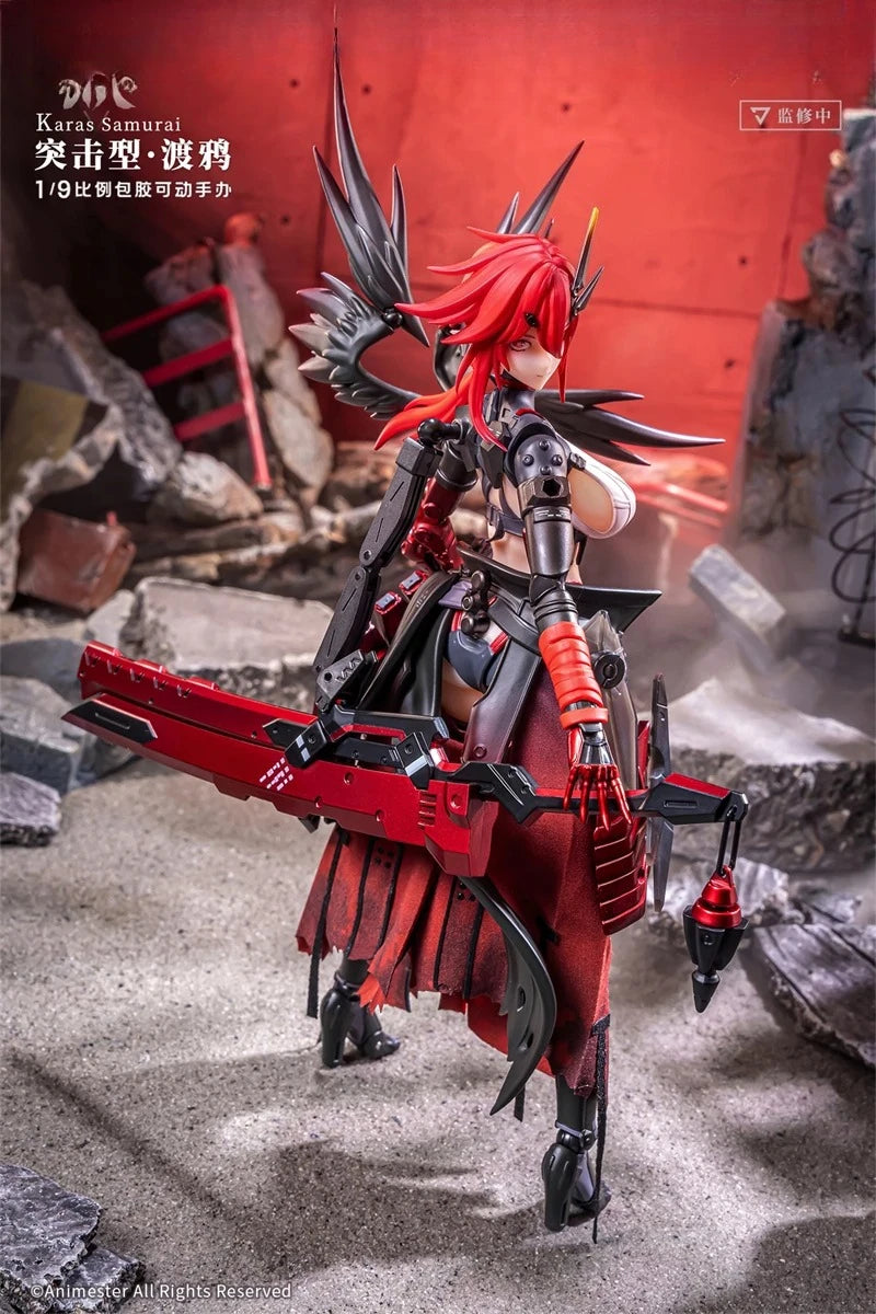 Animester Wolf Mastiff Force Karas Samurai Crow 1/9 Action Model Collectible Figure Toys in Stock