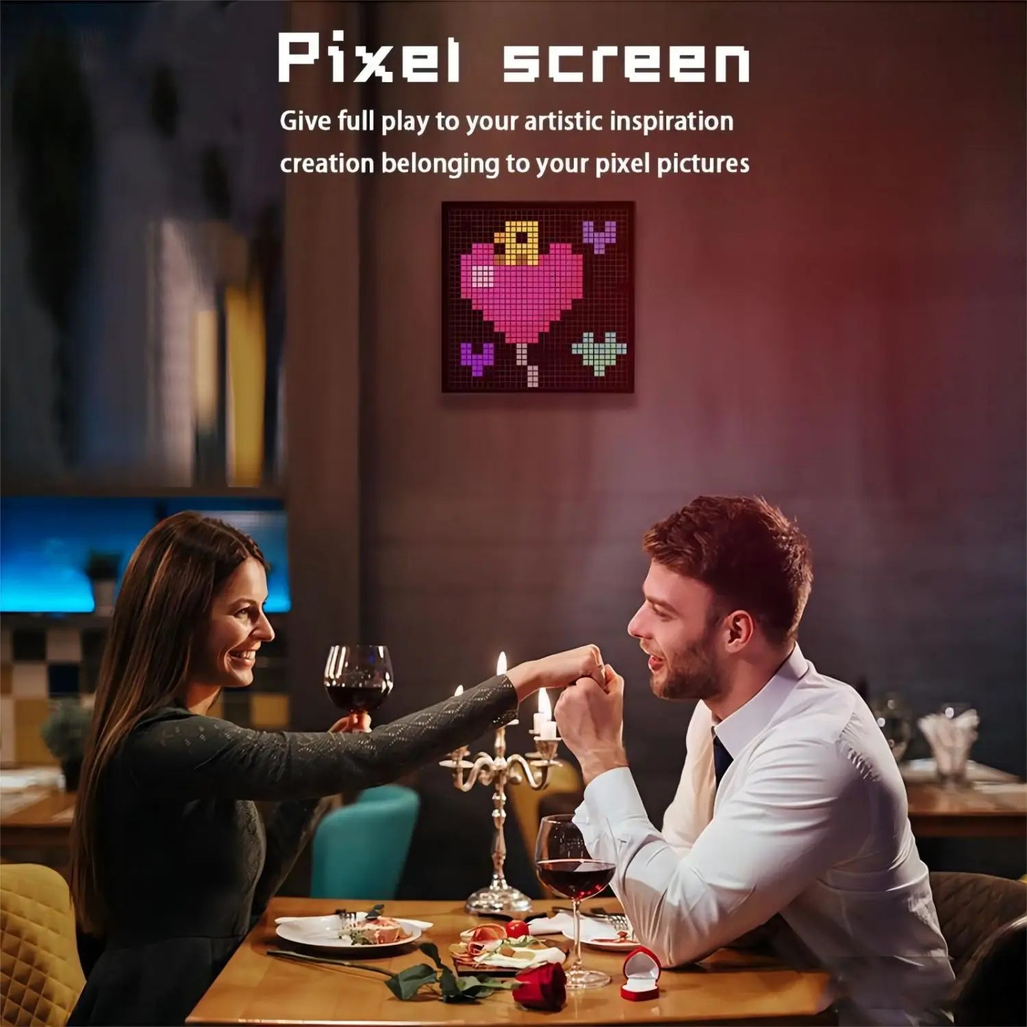 Smart LED Matrix Pixel Display RGB DIY Graffiti Bluetooth App Control Art Display Für Gaming Zimmer Dekor Cool Animation Rahmen
