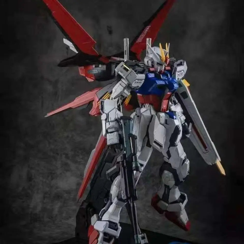 MCSHOW MB 1/72 Strike 2.0 Alloy Action Figure Robot Toy - Blue Warrior Dual Forms Finished Collection Model