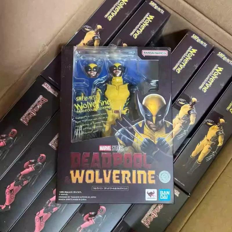 Genuine S.H.Figuarts Wolverine Marvel Deadpool & Wolverine Movie Version Articulated Action Figure Collectible For Superhero Fan