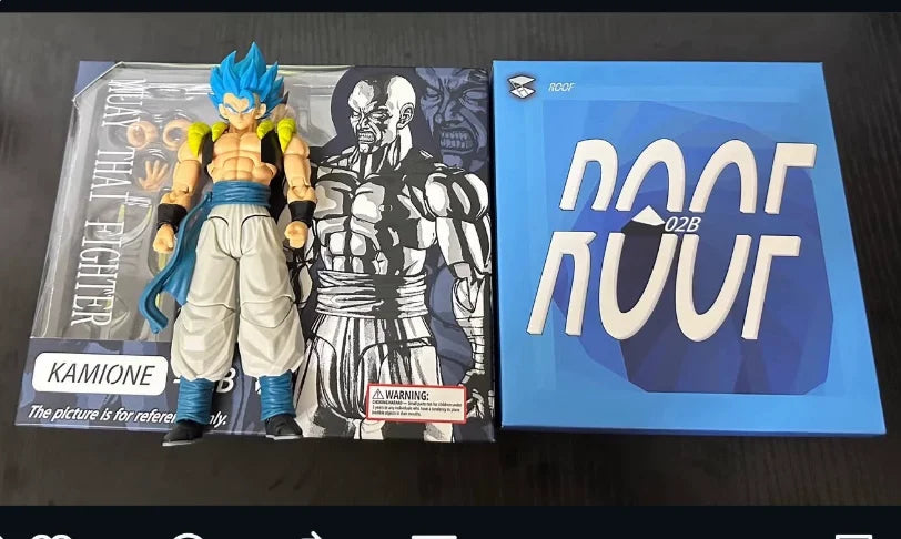 In Stock 1/12 Kamione Original Shf Fusion Warrior Series 02A 02B Version Gogeta Articulated Figure Decorative Model Toys Gifts