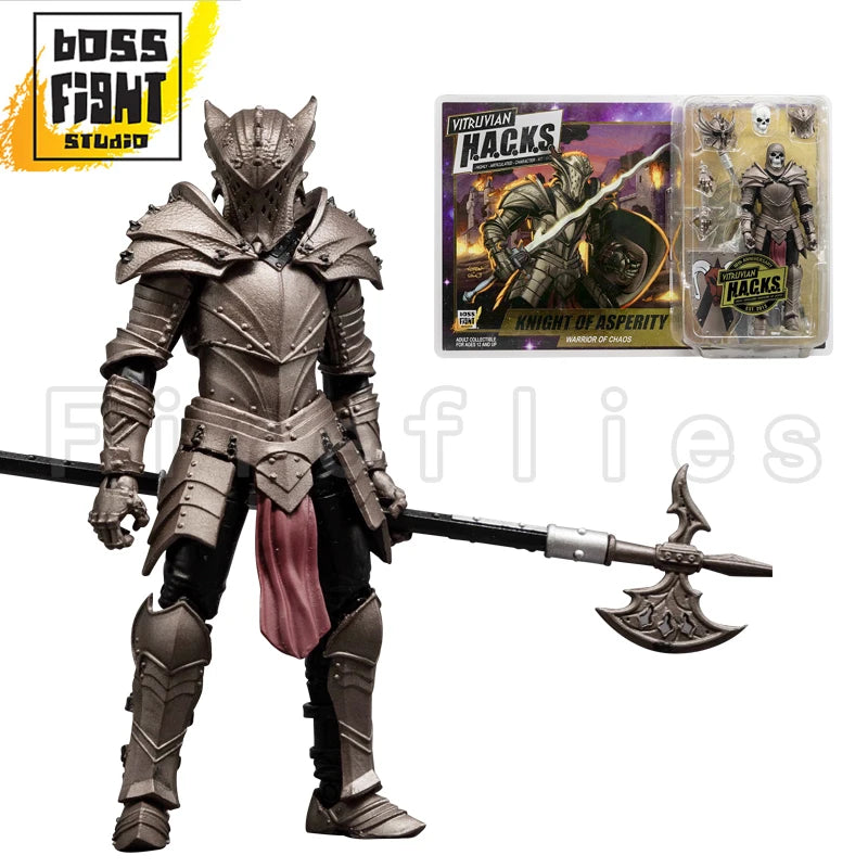 1/18 3.75inch Boss Fight Studio BFS Action Figure Vitruvian H.A.C.K.S. 10th Anniversary Knight of Asperity Anime Model Toy