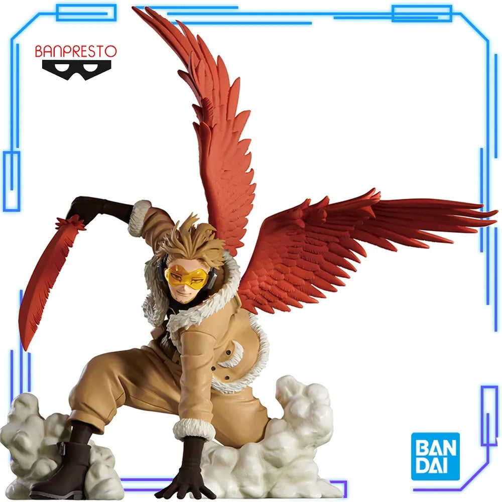 In Stock Bandai Original Genuine Banpresto My Hero Academia The Amazing Heroes Plus Hawks Ⅱ 11cm Collections Model Toy Figures