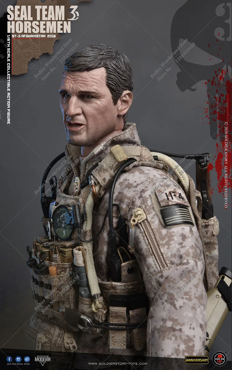 Orignal SS120 SoldierStory 1/6 Scale SEAL TEAM 3 HORSEMEN 12Inch Male Solider Action Figure Anniversary Special Edition