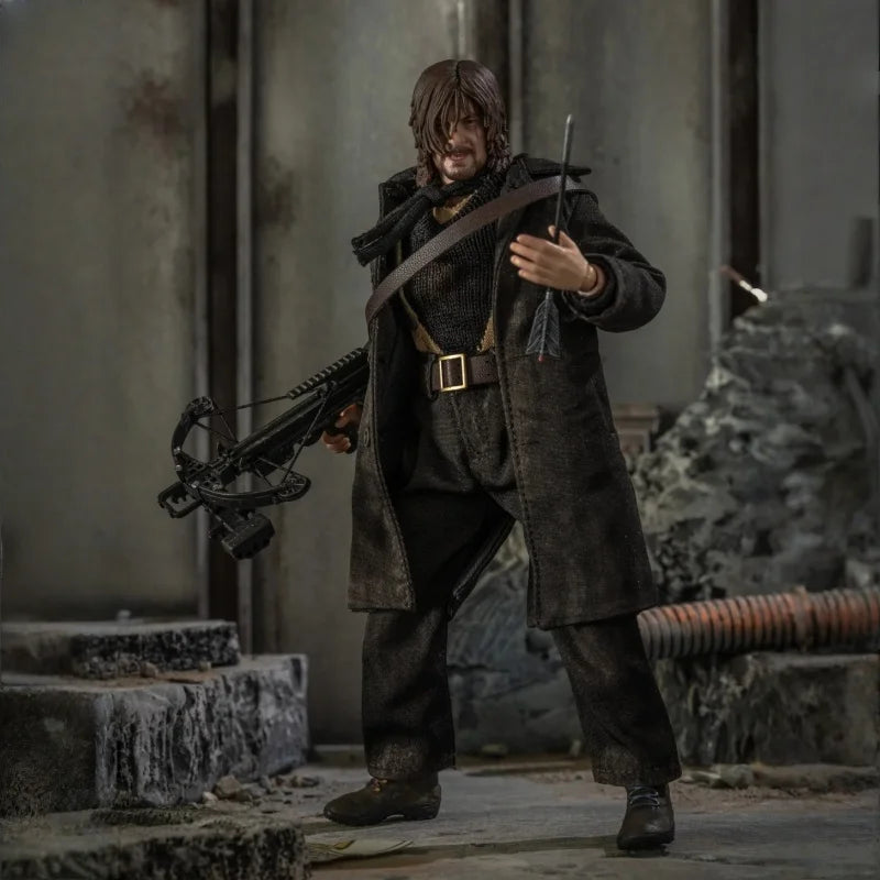 In Stock Hiya 1/12 The Walking Dead：Dead City Season 2  Daryl Dixon Action Figure Birthday Present Favorite Desktop Ornaments
