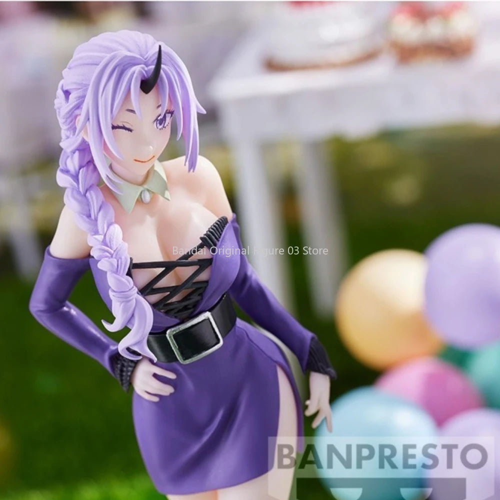 Оригинален Bandai Shion 10-та годишнина от онзи път, когато се преродих като слуз, аниме, колекция от орнаменти, фигурка, модел играчки, 17 см