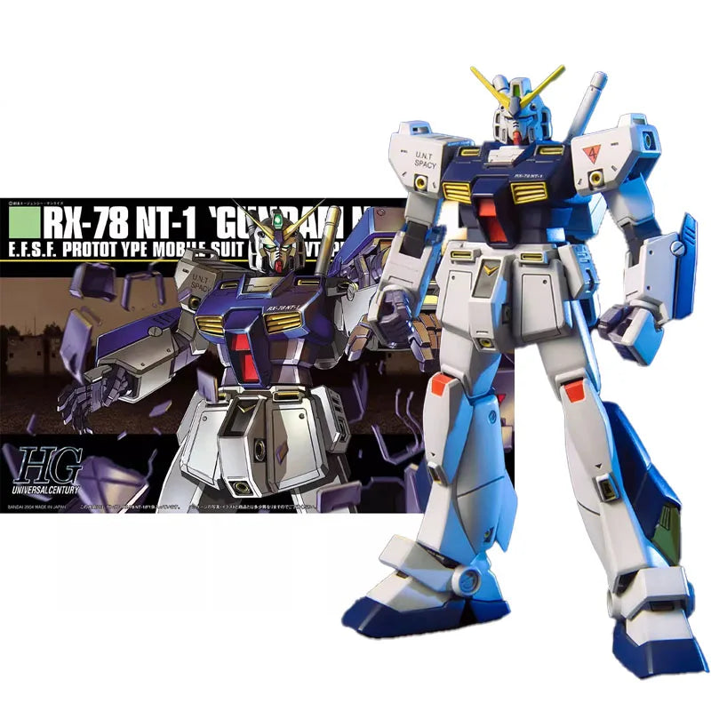 Bandai Original HGUC 1/144 Anime RX-78 NT-1 GUNDAM Alex ガンダムアレックス Assembly Model kit Action Figure Toys For Kid Collectible Gift
