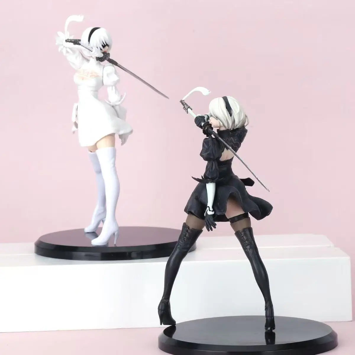 18CM Аниме NieR: Automata - YoRHa No. 2 Type B - Версия 2.0 Премиум Чоконосе Модел Играчка Кукла Екшън Фигурка