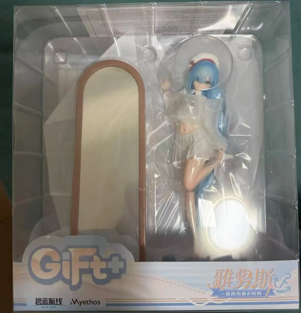 -In Stock Original Myethos Gift+ Azur Lane Janus Hesitant Time To Change Clothes 15cm Anime Figures Ornaments Toys