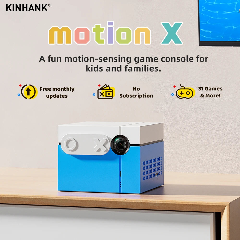 KINHANK MotionX Videospielkonsole für Kinder und Familien. Laufende Updates. Aktives Spielsystem für Kinderspielzeug. Körperliche Aktivität im Innenbereich.