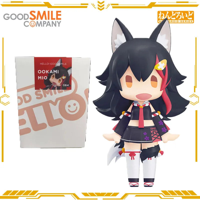 GSC HELLO! GOOD SMILE Nendoroid Original Hololive Ookami Mio Action Figure Toys for Boys Girls Gift Collectible Model Ornaments