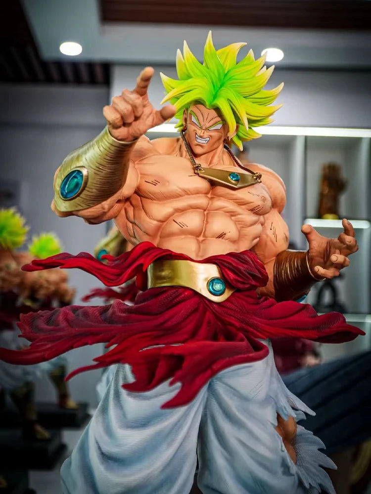 CK&Jt Statue Broli Anime Figure Dragon Ball Z Broly Super Saiyan PVC Action Figures 50cm/19.69inch Collection Mode Toys Gifts