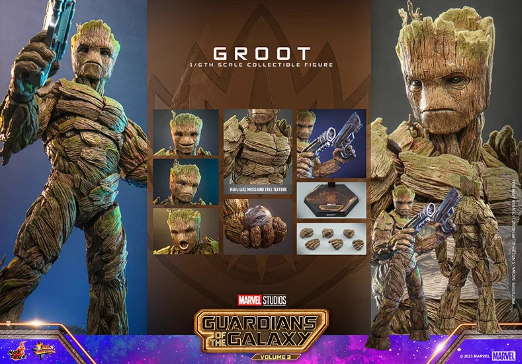 【MT】Hot Toys MMS706 MMS707 Marvel Guardians of The Galaxy 3 Groot 1/6 Scale Collectible Doll Movie Character Model Toy Gift