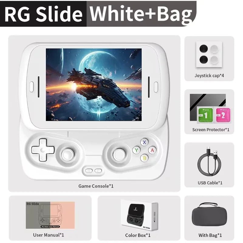 ANBERNIC RG Slide RGSlide Retro Handheld Game Console Video Gaming Player 4.7-inch Screen Android13 120HZ PSP PS2 Game Gifts AI