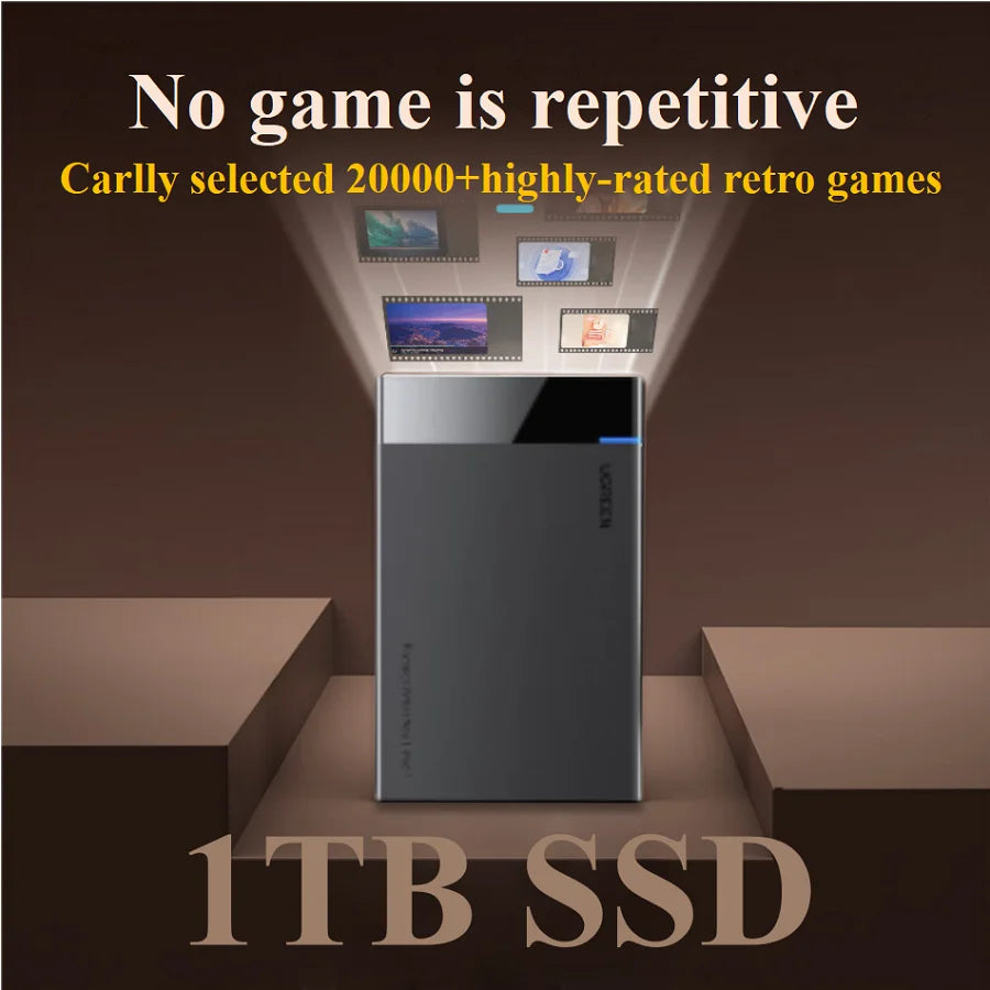 Retro Game 1TB SSD Console contains Retrobat Playnite and Hyperspin emulators with 20000+ high score retro game for Xbox PS4 PS3