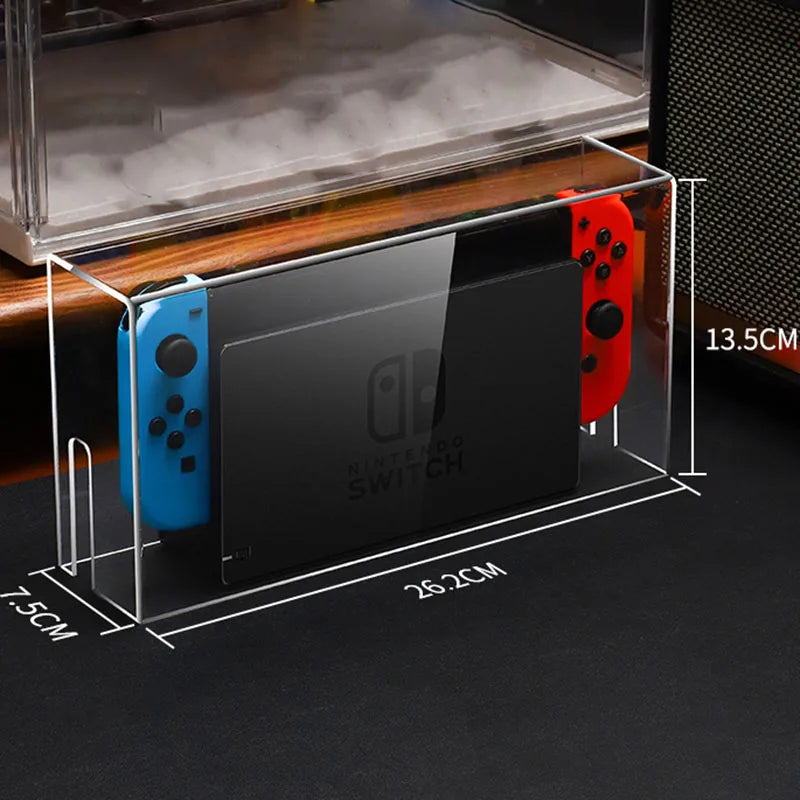 Display Box Host Dust Cover for Nintendo Switch NS Game Console Dock Protective Case Acrylic Hard Covers Switch Oled Accessories