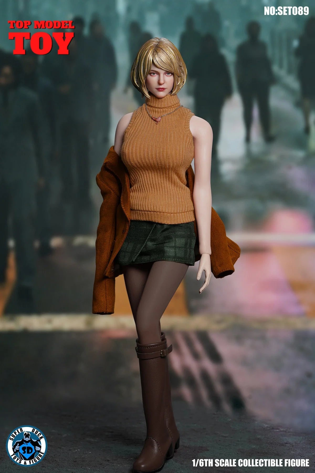 SUPER DUCK SET089 Комплект дрехи с резбована глава на Ашли в мащаб 1/6, подходящ за 12-инчова TBLeague S09C, фигурка на жена войник, кукли за тяло