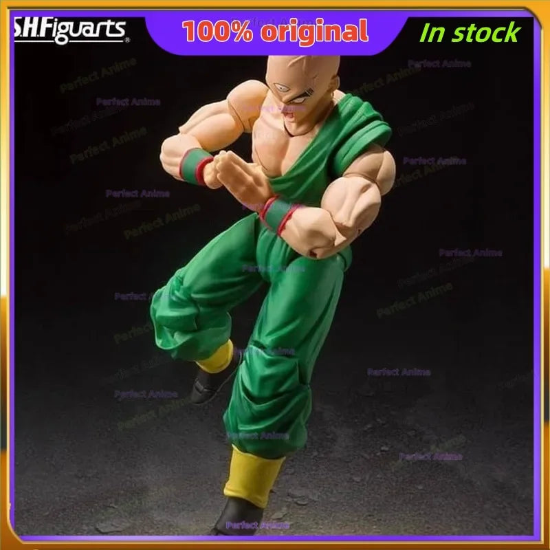 Bandai S.H.Figuarts Genuine Original Dragon Ball Z Tien Shinhan Chiaotzu Set Model Anime Action Figure Toys for Children Gifts