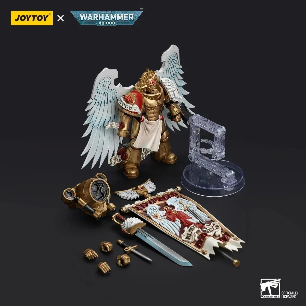 [IN STOCK] JOYTOY Warhammer 40k 1/18 Action Figures Blood Angels Sanguinary Guard Sanguinary Ancient Model Toy Boy Gifts