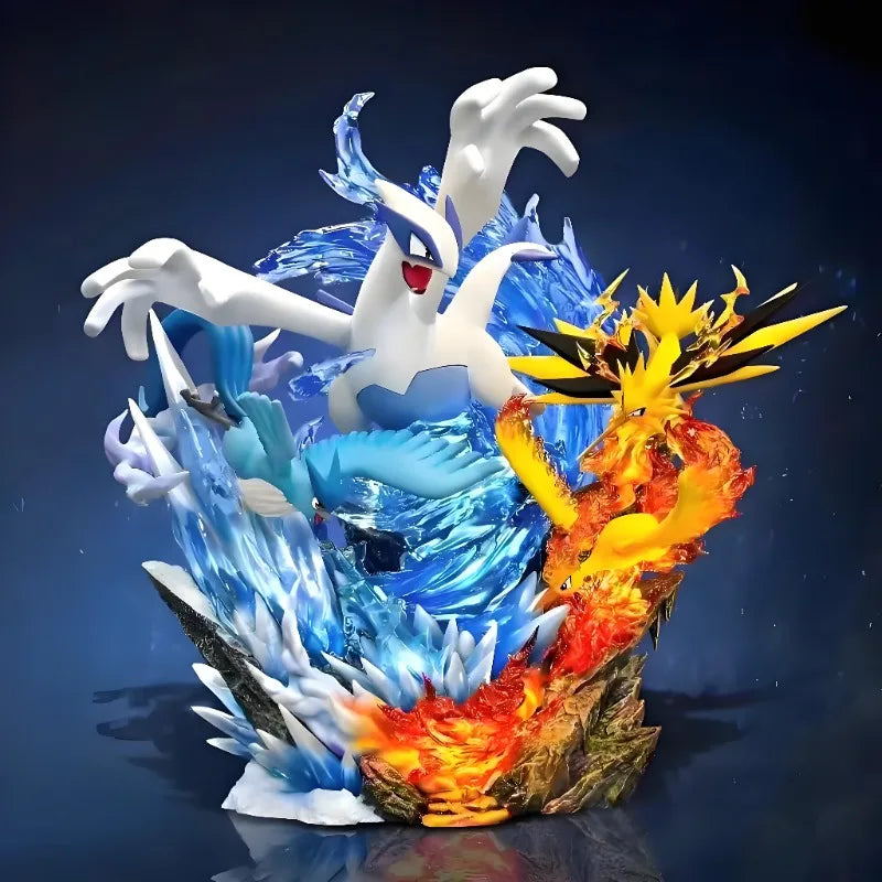 31cm/12.2in Anime Pokemon Figure Lugia And Legendary bird Pokemon  Action Figures Pvc Statue Collection Model Toys Gifts