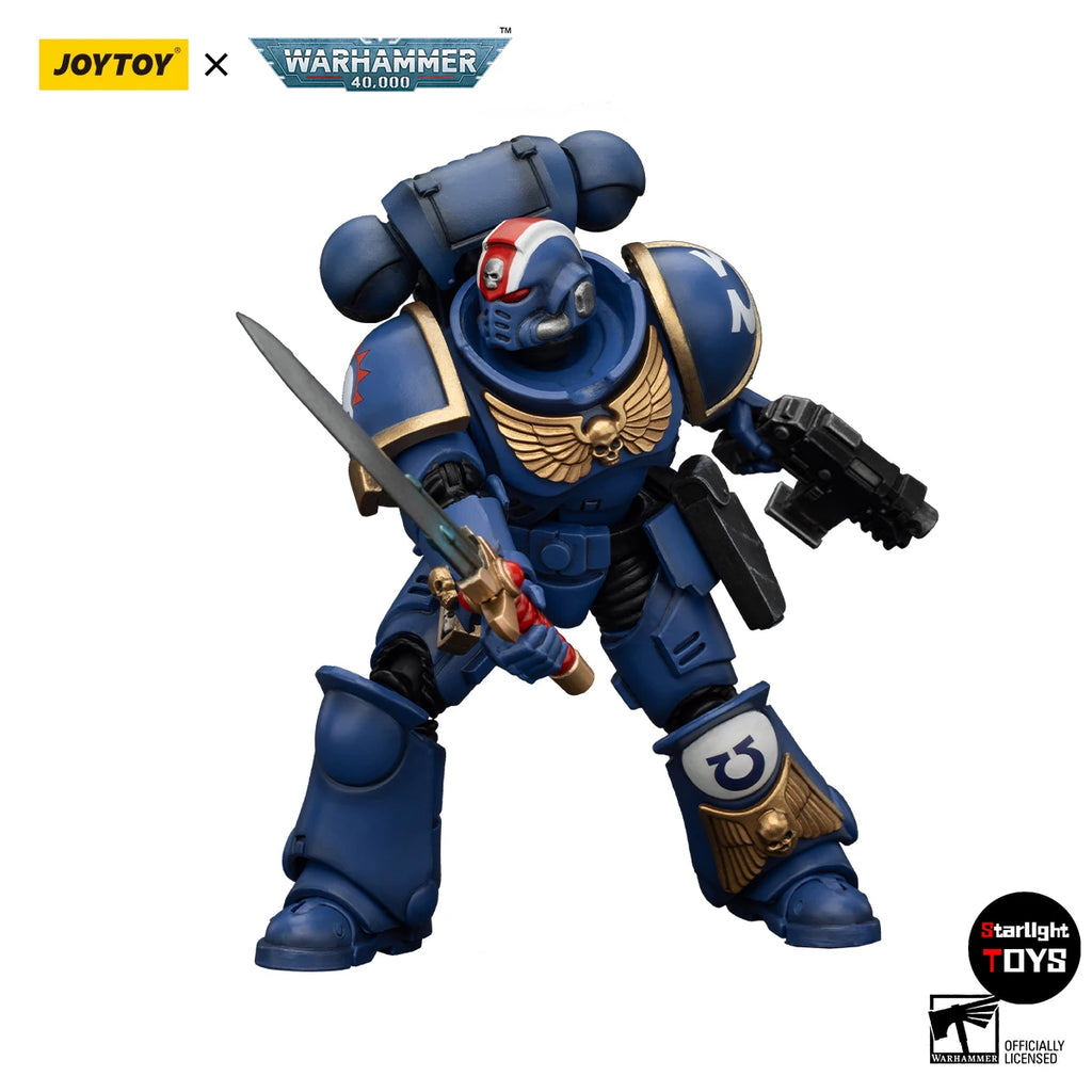 JOYTOY 1/18 Action Figure Warhammer 40K Ultramarines Heroes of The Chapter  Model Toy Gifts