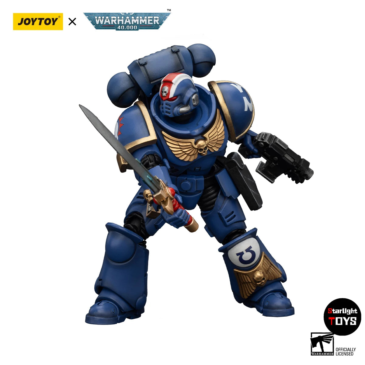 JOYTOY 1/18 Action Figure Warhammer 40K Ultramarines Heroes of The Chapter  Model Toy Gifts